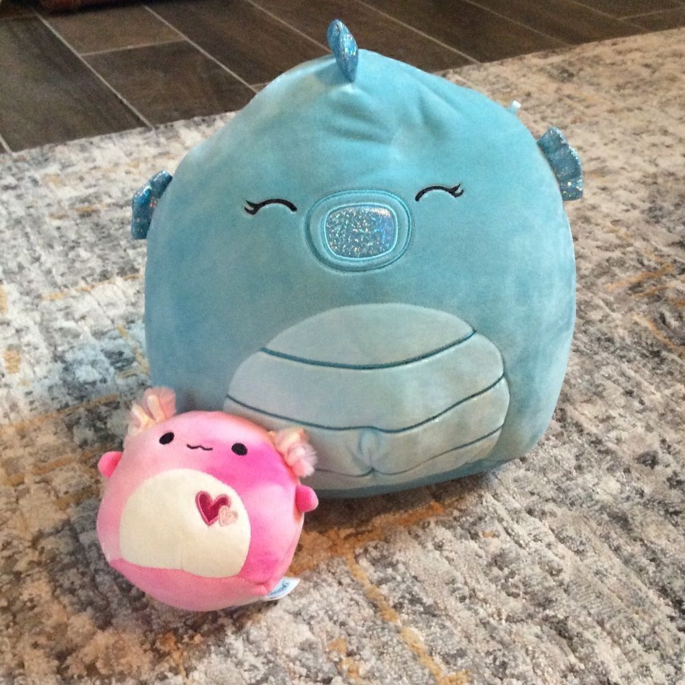 DEEDEE SEAHORSE & ALEKA AXOLOTL! EUC!